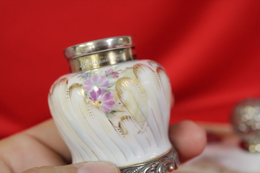 A Desk Set With Sterling Knob - 6