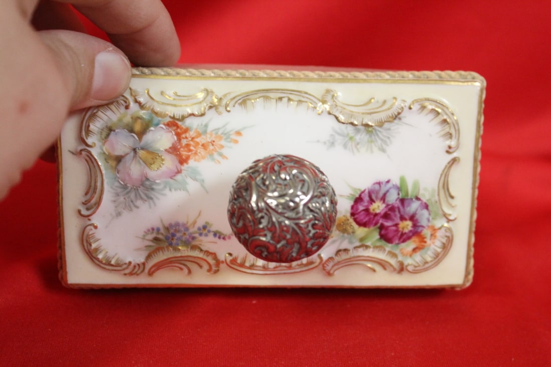 A Desk Set With Sterling Knob - 8