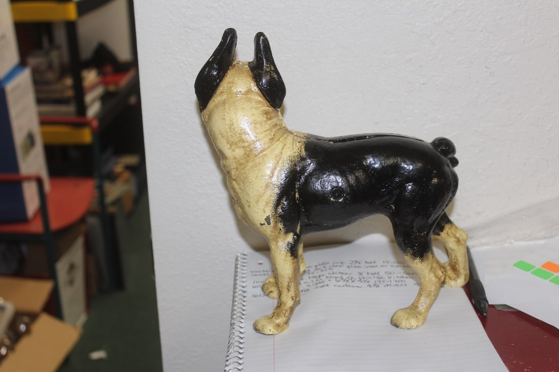 Cast Iron Dog Bank - 3