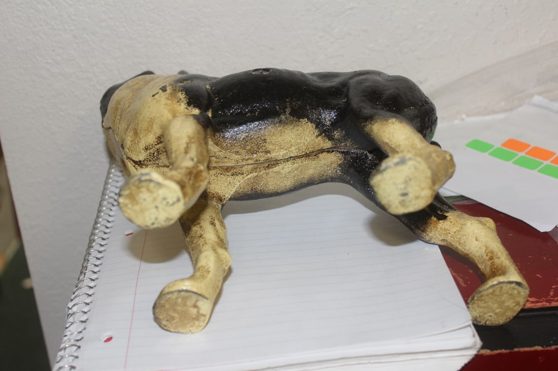 Cast Iron Dog Bank - 5