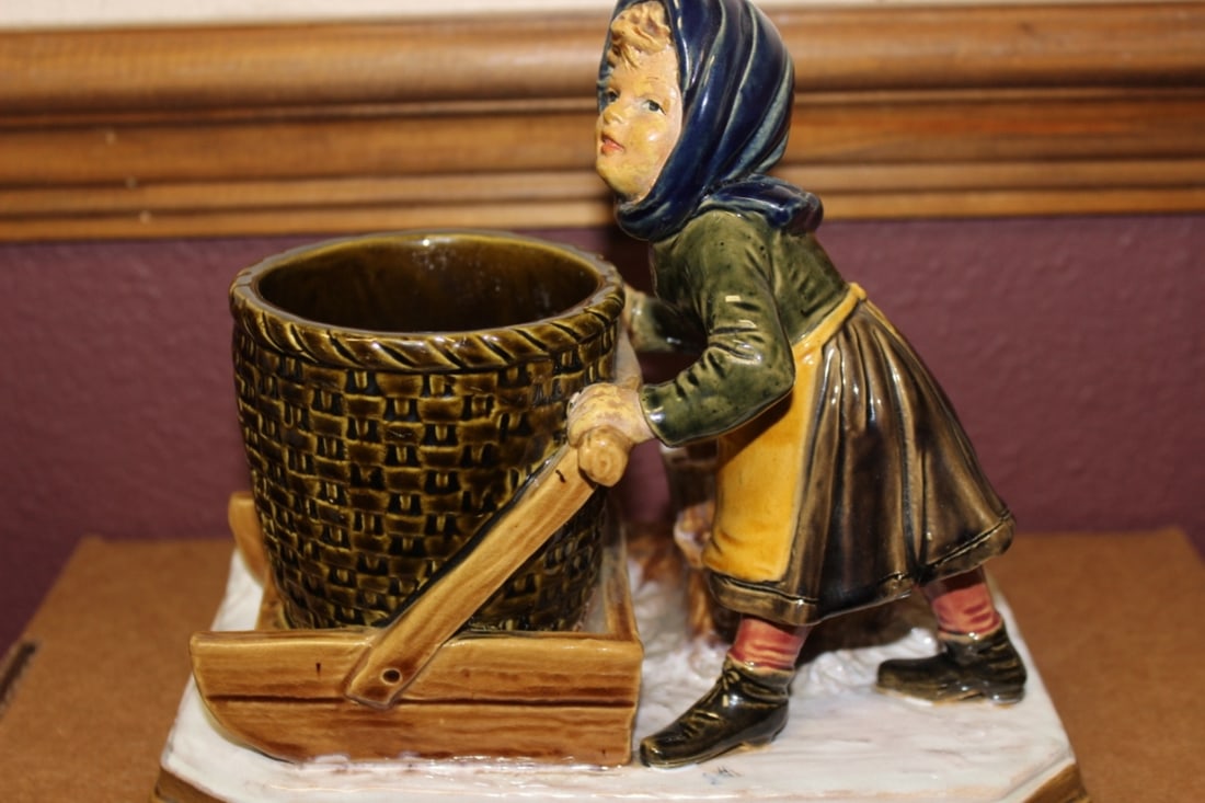 A Signed Pottery Figurine - 3