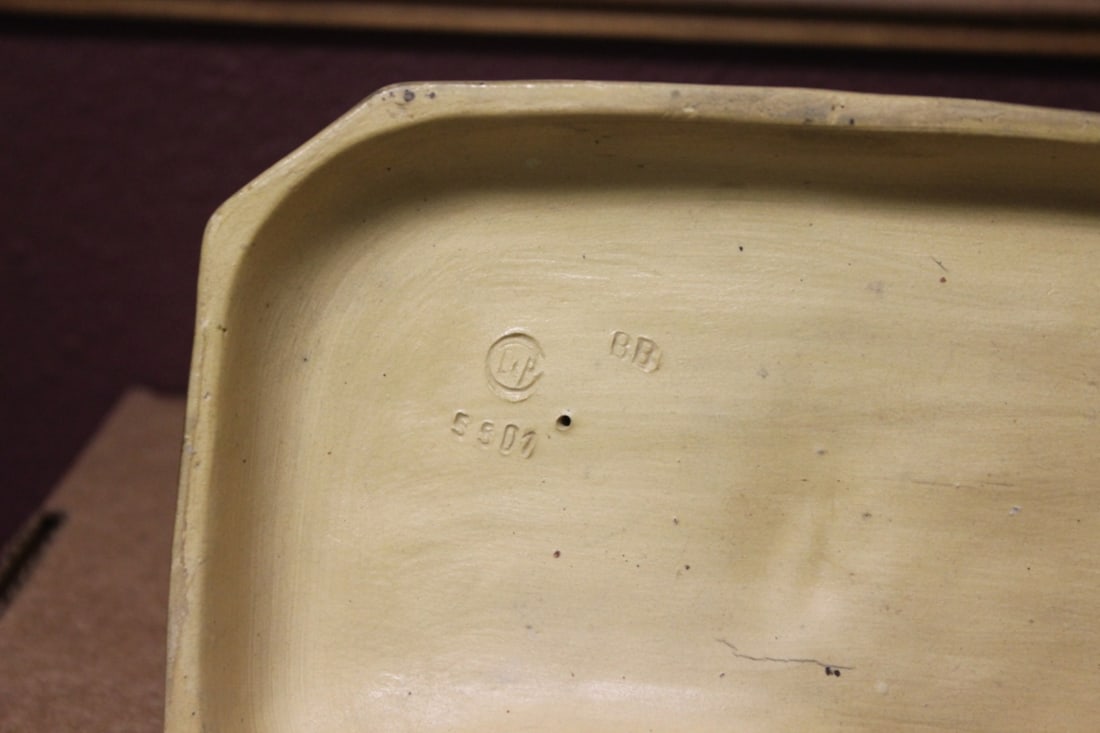 A Signed Pottery Figurine - 9