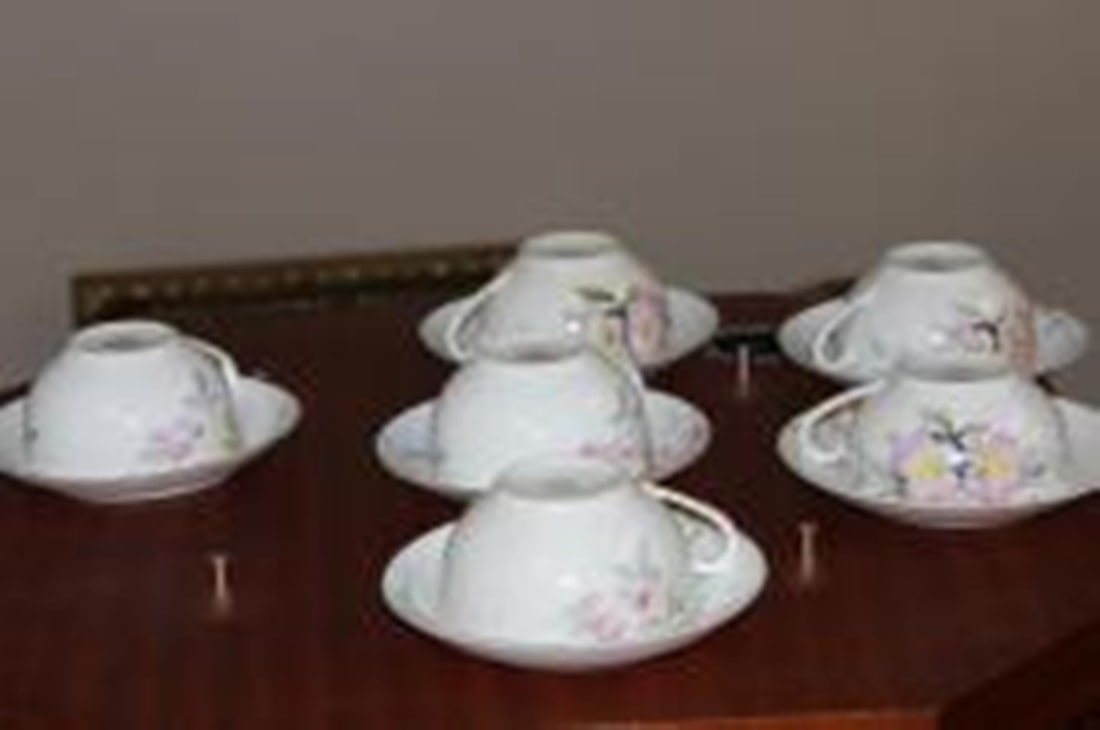 A Set of 6 Noritake Azalea Pattern Cup and Saucers - 8