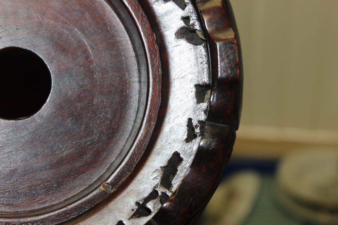 A Very Ornate Chinese Vase Stand - 12