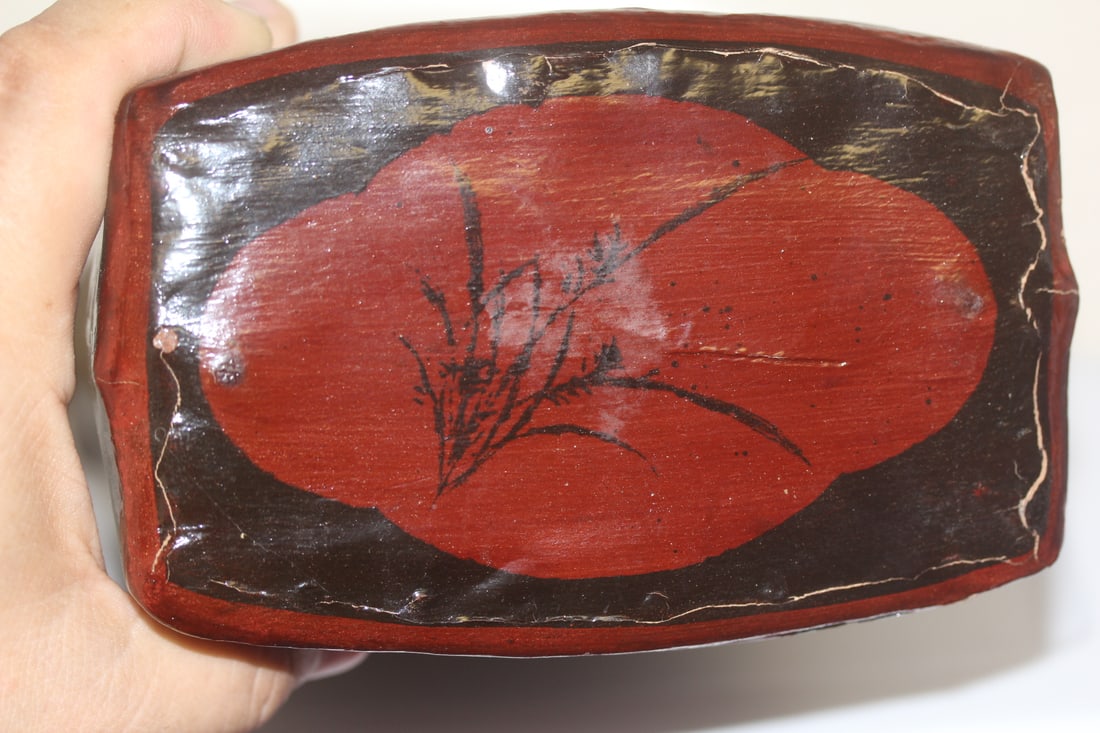 Vintage Chinese Lacquer Pillow - 2