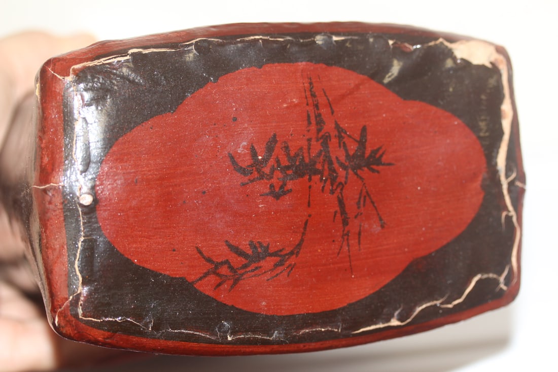 Vintage Chinese Lacquer Pillow - 3