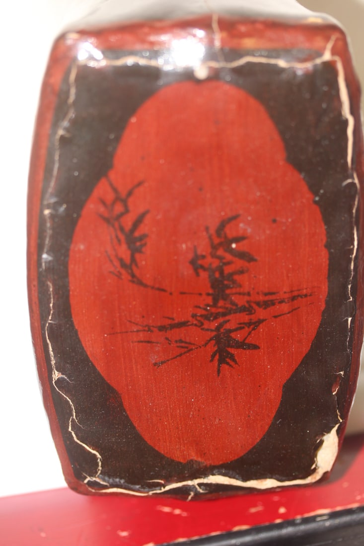 Vintage Chinese Lacquer Pillow - 6