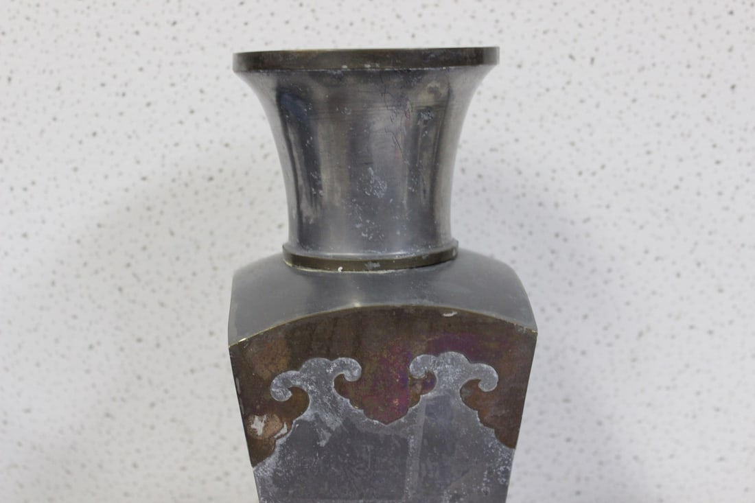 A Chinese Pewter Vase - 5