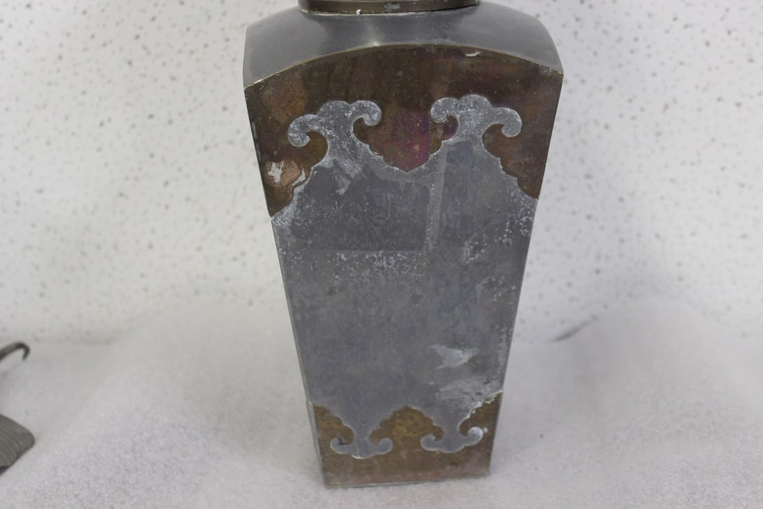 A Chinese Pewter Vase - 6