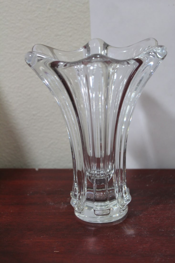 A Cofrac Art Verrier Crystal Vase - 2