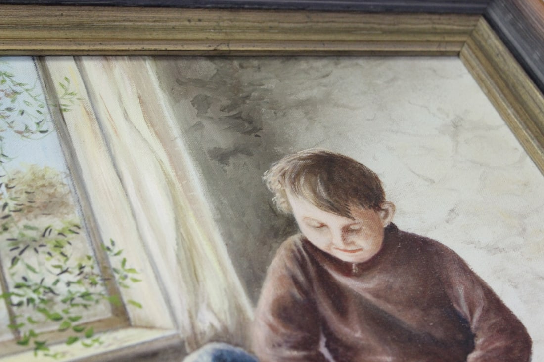 An Oil on Canvas - 8