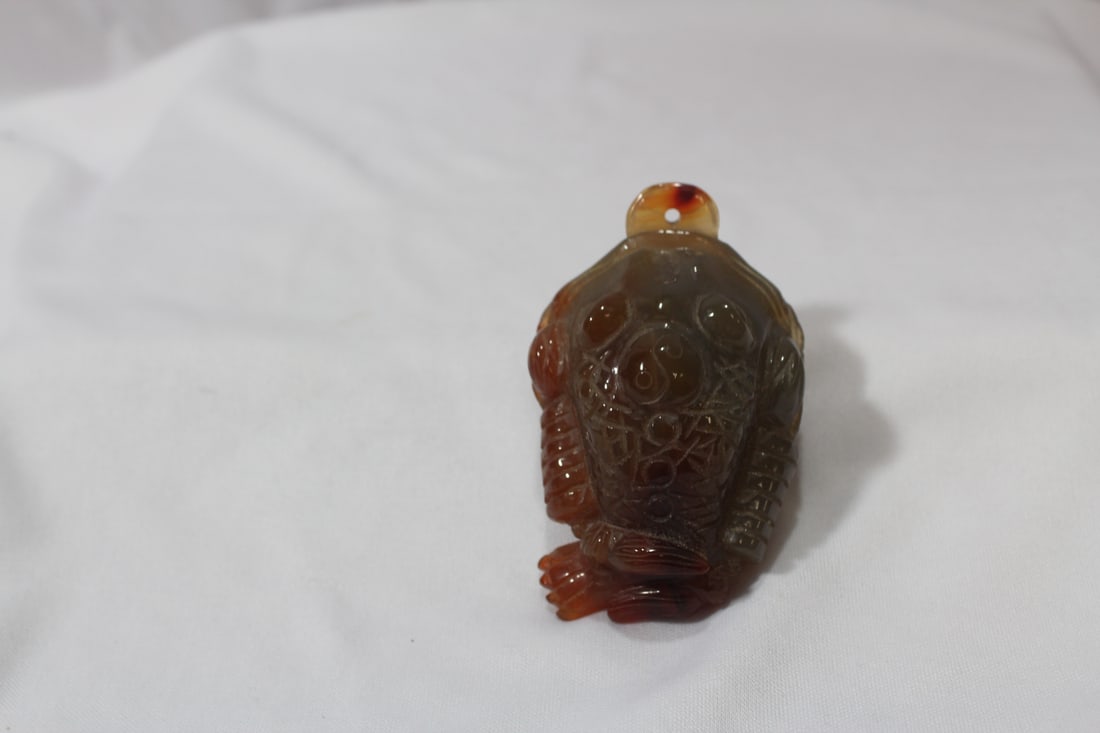 An Agate or Other Stone Chinese Toad - 5