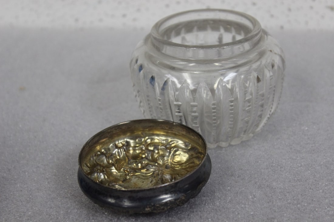 A Sterling Silver Art Nuveau Jar - 2