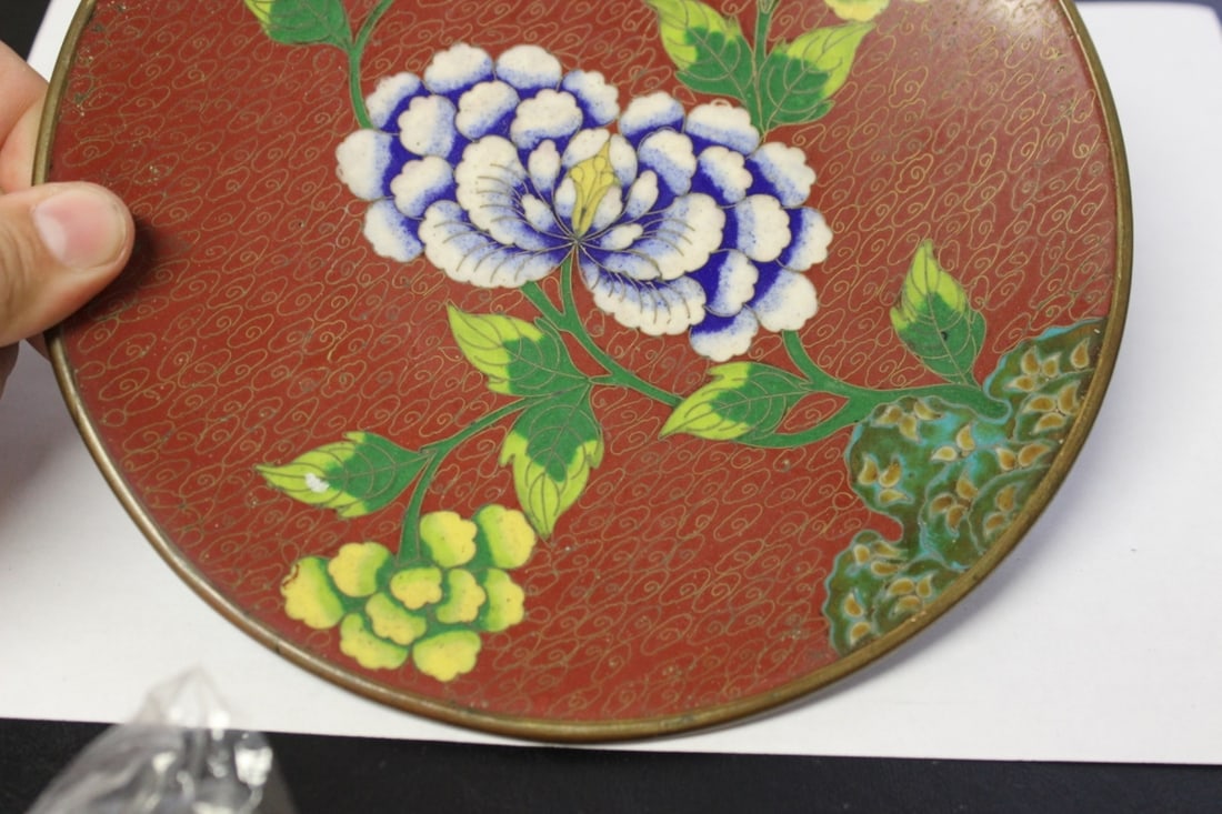 A Chinese Cloisonne Plate - 3