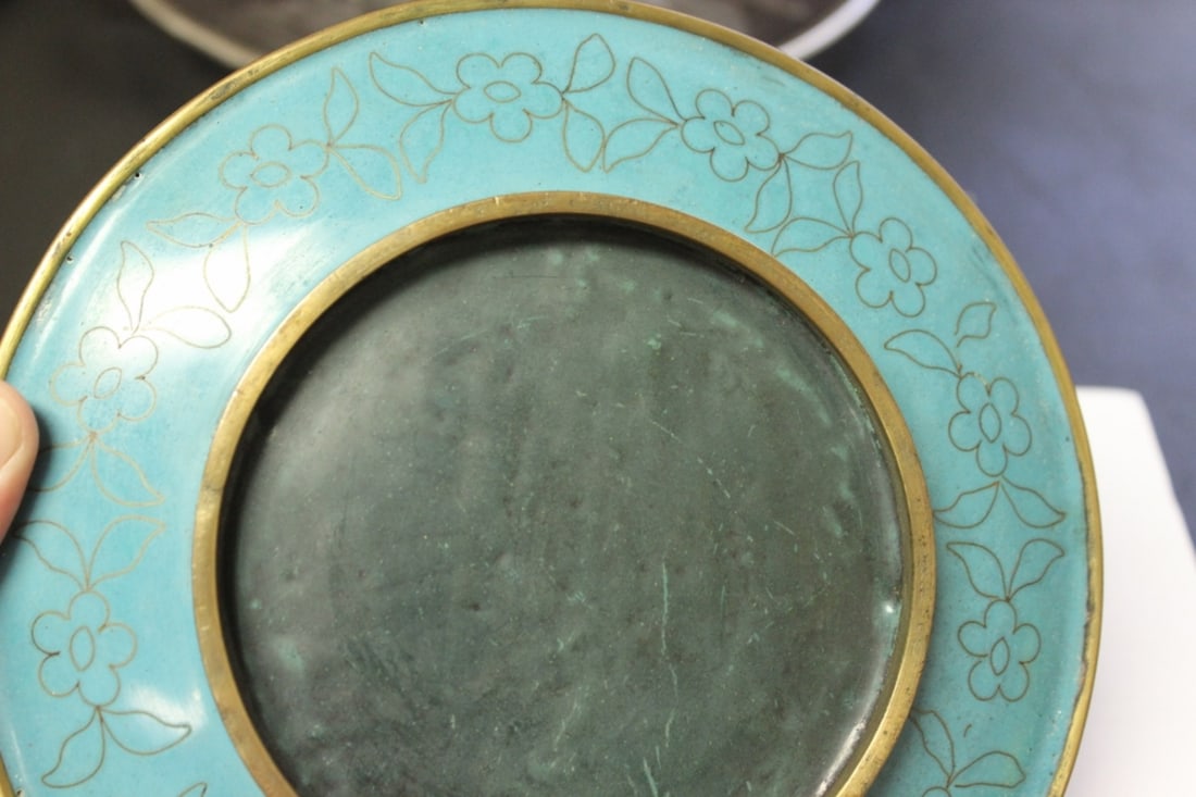A Chinese Cloisonne Plate - 5