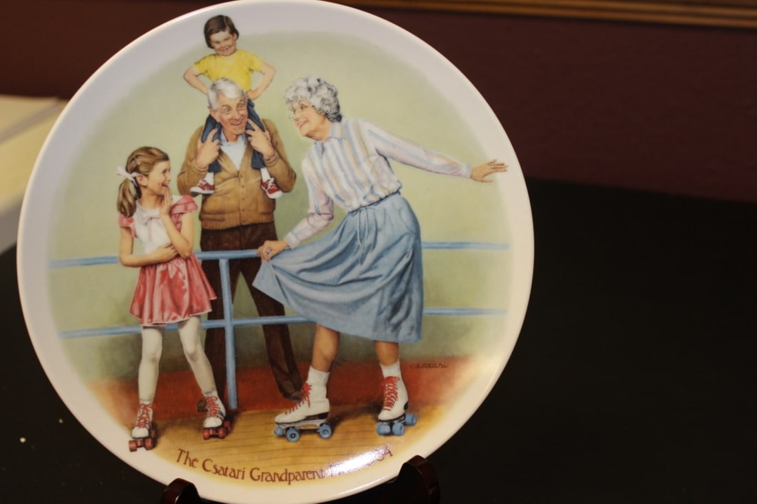 Collectors Plate by Csatari - Boxed with COA: 8 1/4 inches in diameter - plate holder is NOT included