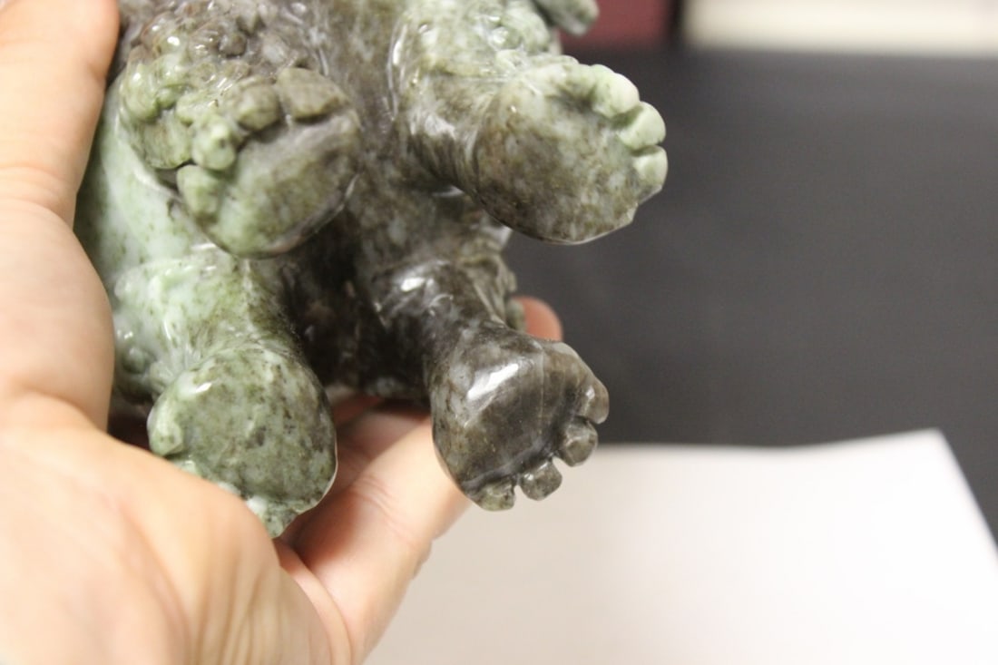 A Chinese Very Well Carved Jade Urn - 10