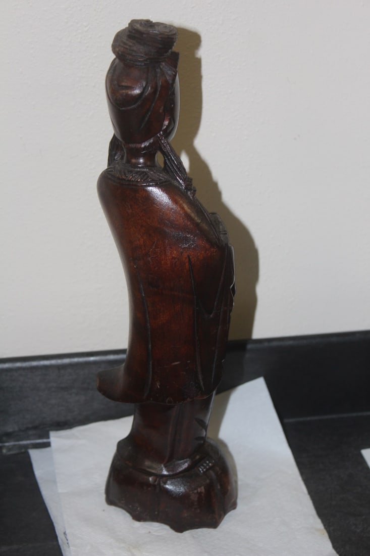 Midcentury Chinese Wooden Lady - 3