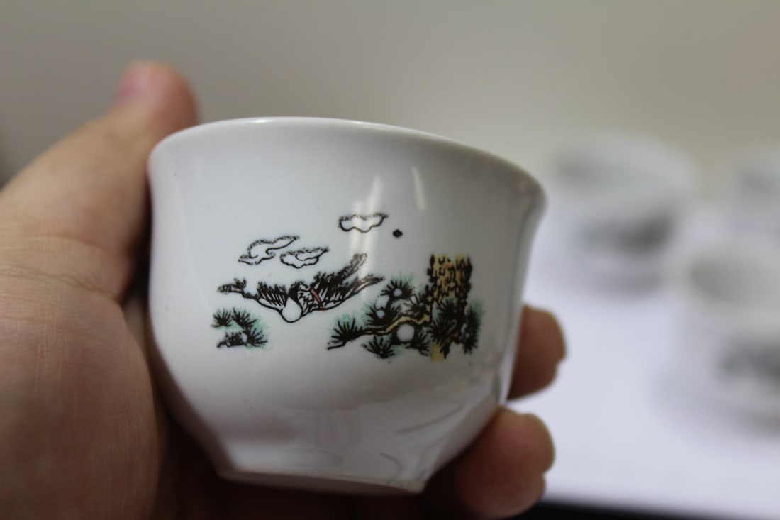 Lot or Set of 5 Chinese/Oriental Cups - 2