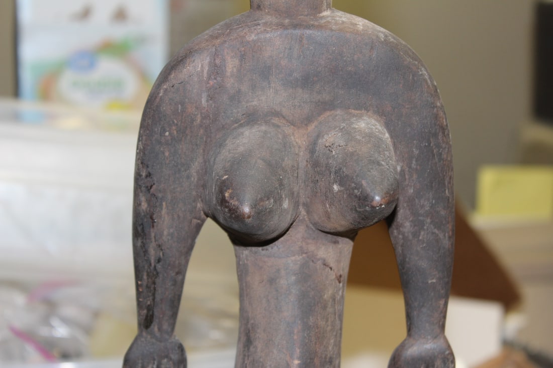 African Wooden Female Figurine - 3