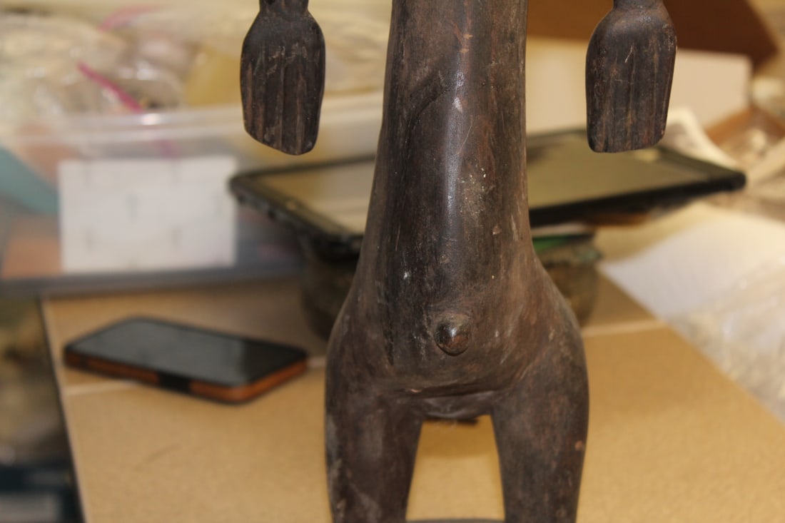 African Wooden Female Figurine - 4
