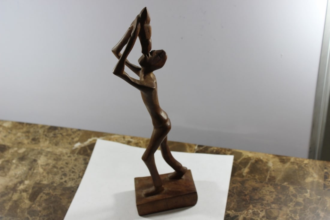 A Wooden African Figure - 2