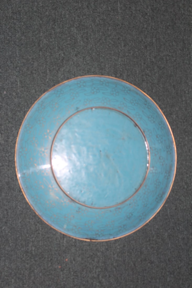 Chinese Cloisonne Kylin Motied Charger - 5