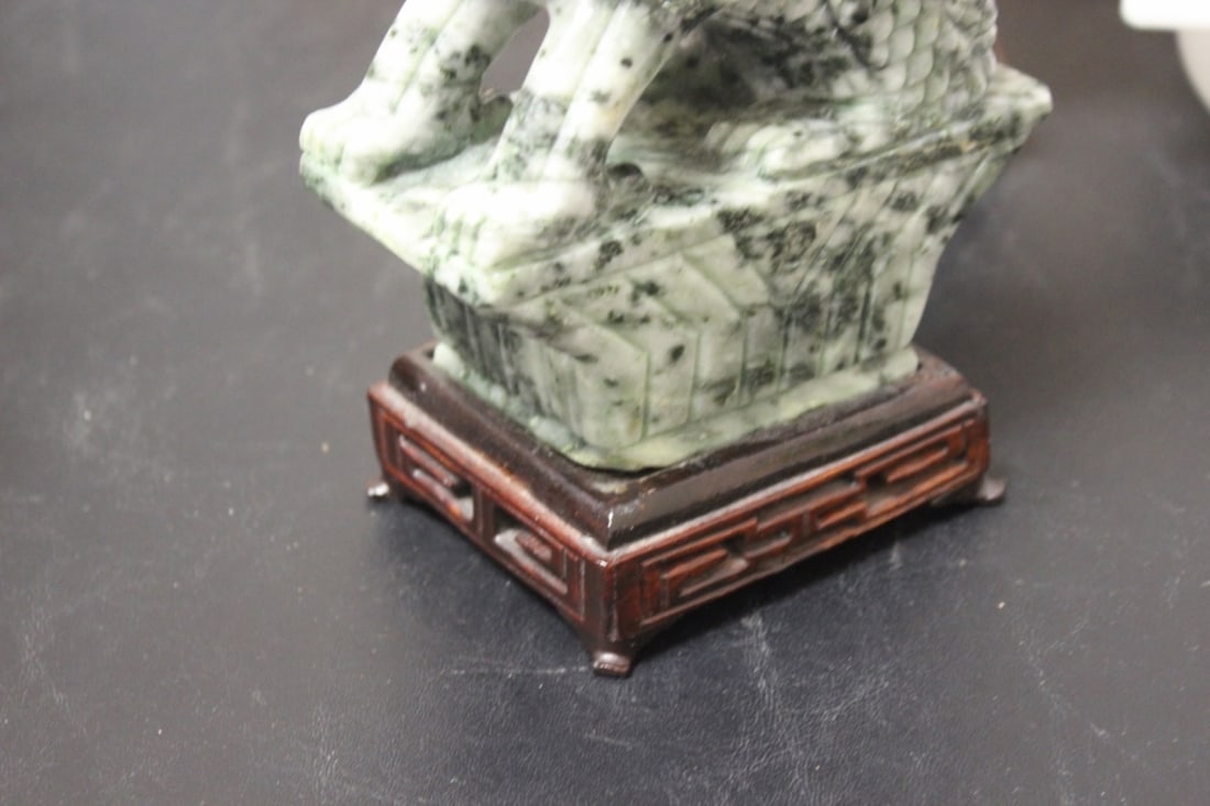 Set of Two Jade or Hardstone Chinese Beast - 5