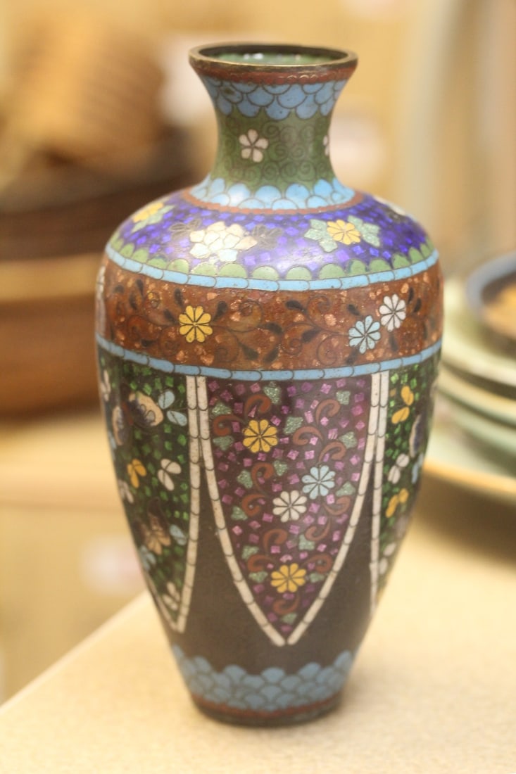 Antique Japanese Cloisonne Vase - 2
