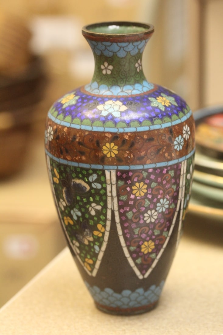 Antique Japanese Cloisonne Vase - 3