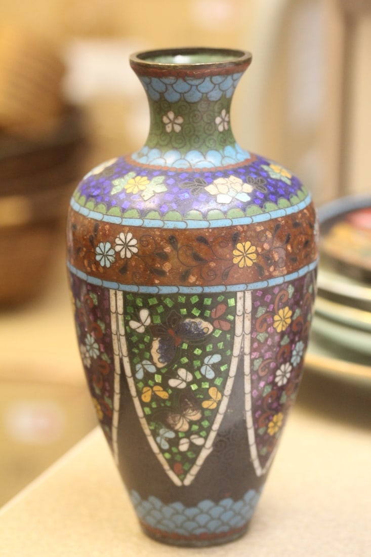Antique Japanese Cloisonne Vase - 4