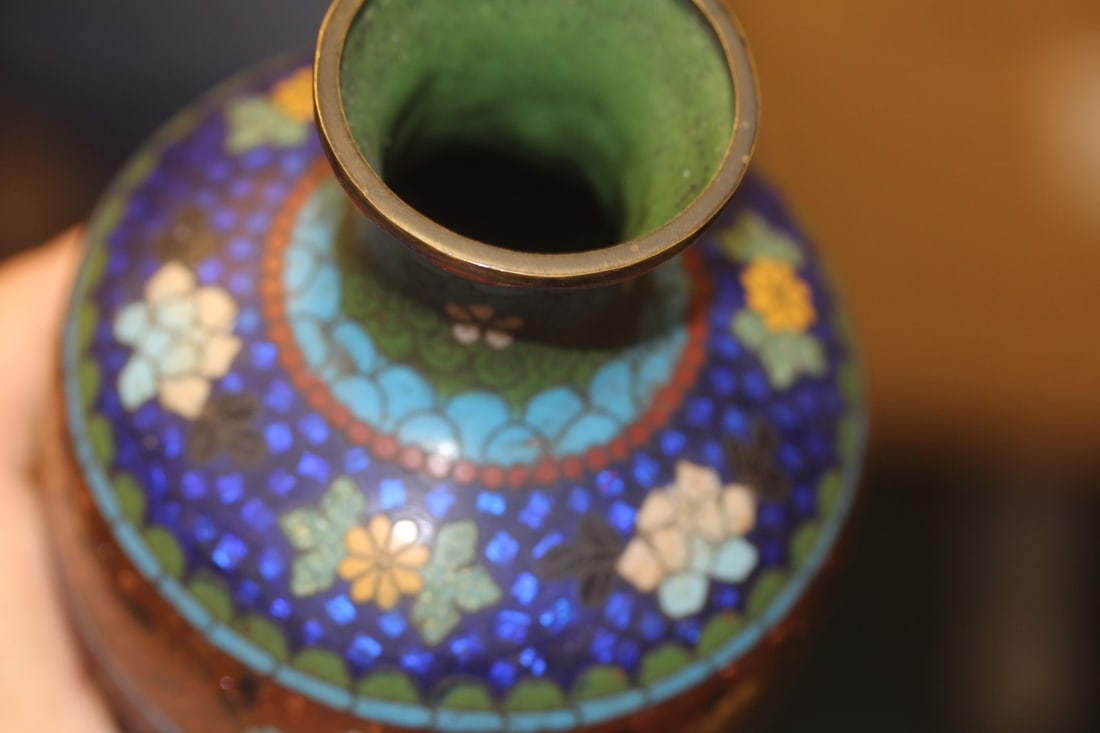 Antique Japanese Cloisonne Vase - 5