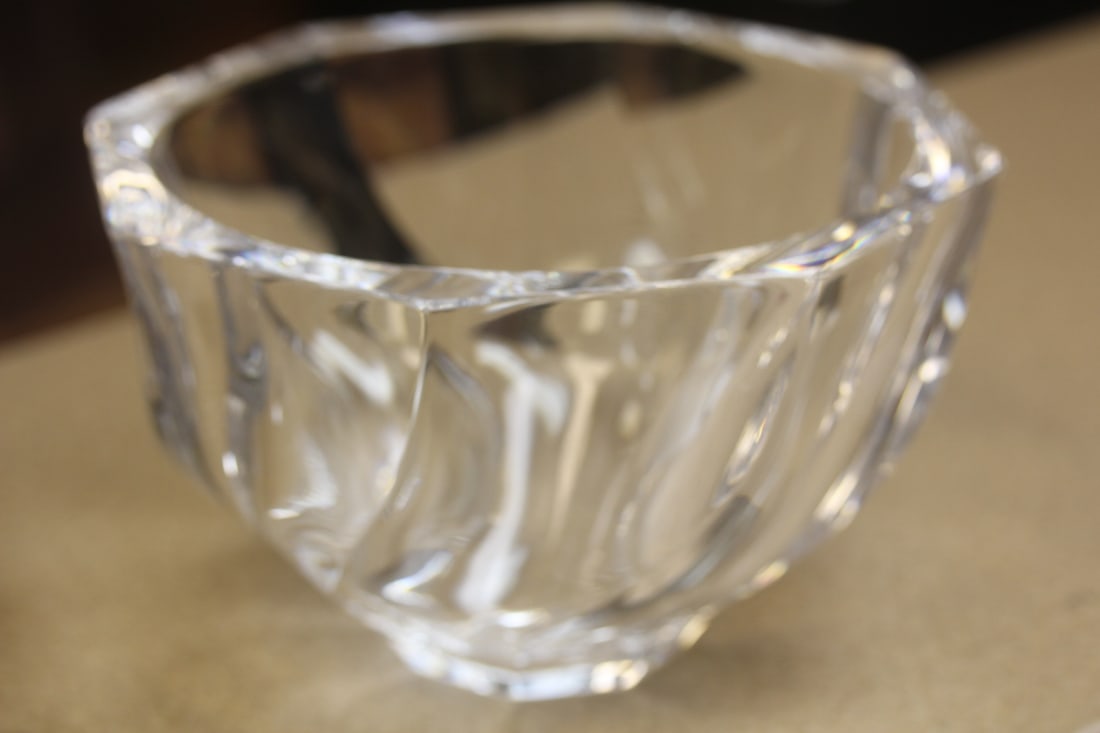 Signed Orrefors Heavy Bowl - 2