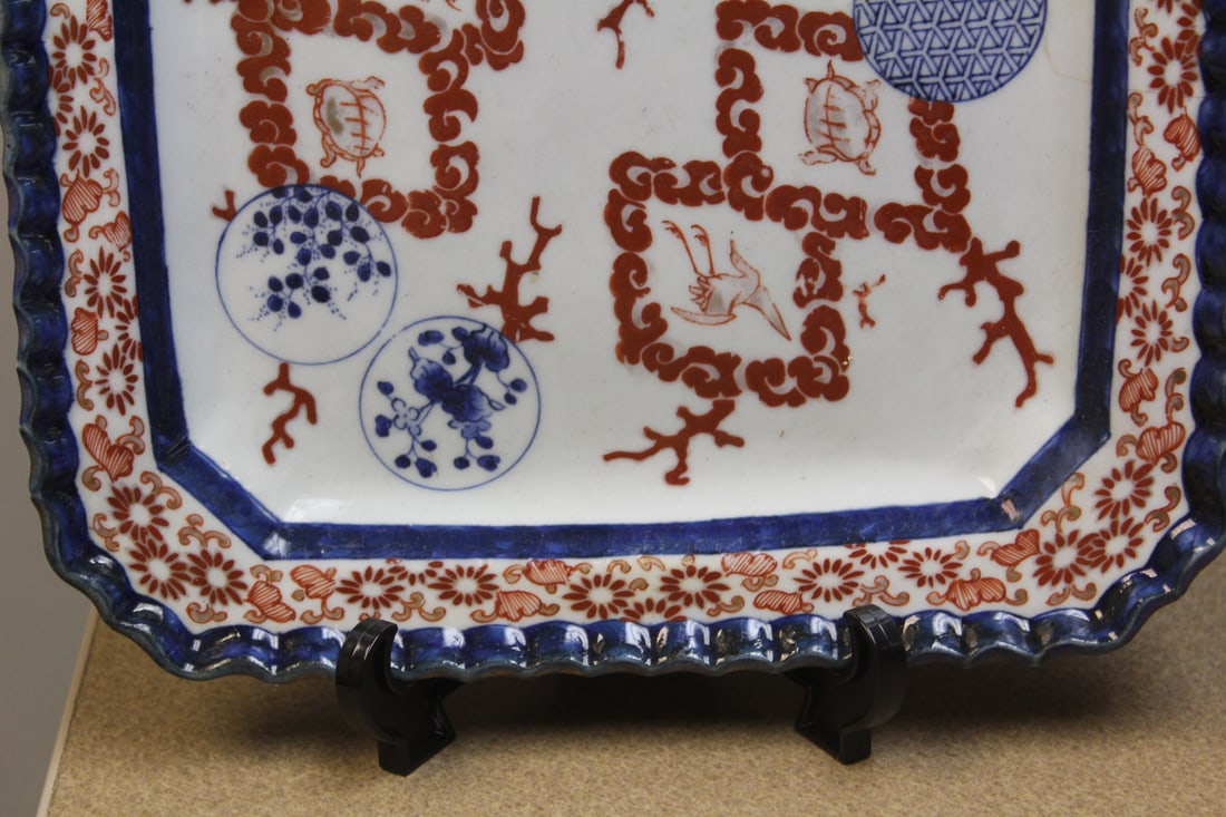 Japanese Imari? Square Plate - 5
