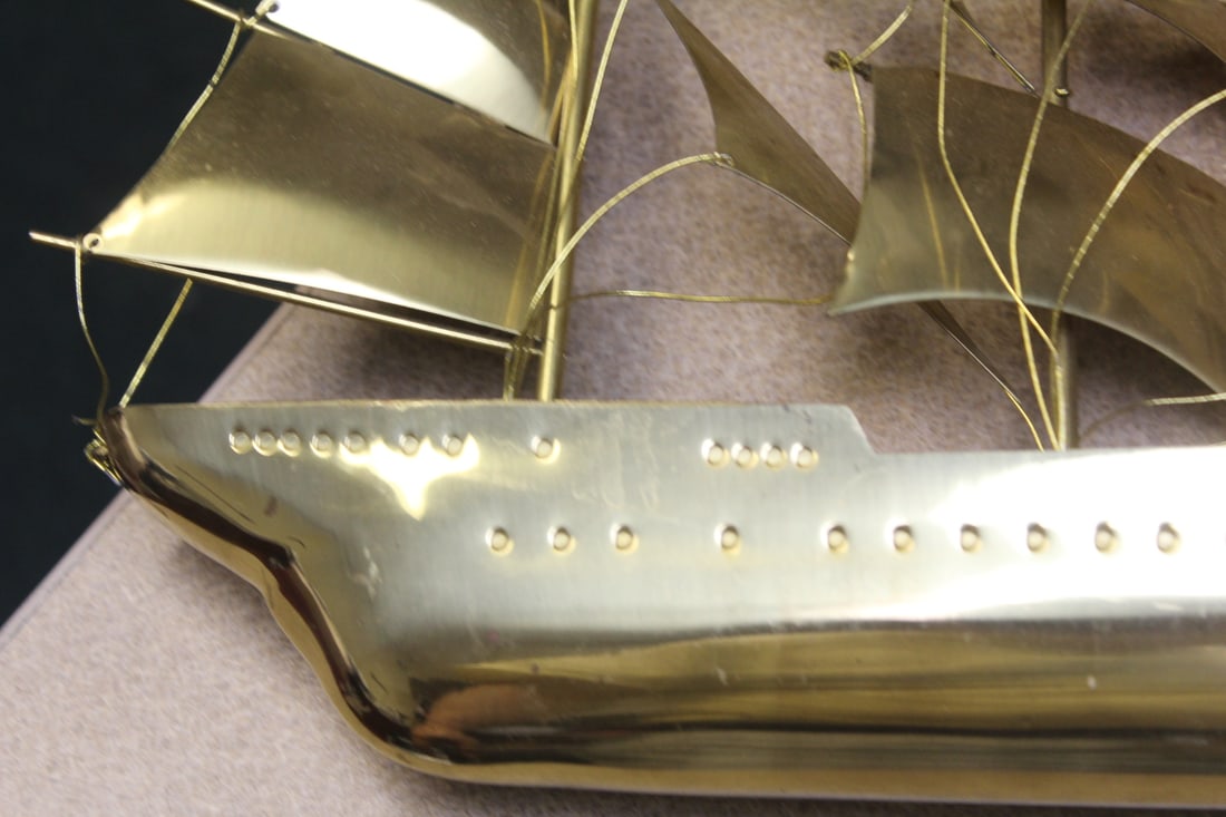 Metal Clipper Ship Wall Hanger - 4