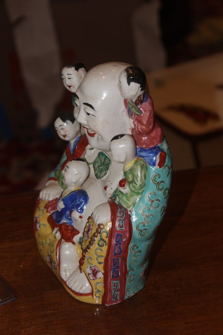 Ceramic Buddha with Children - 4