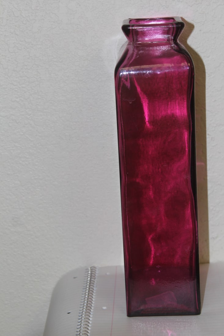 Amethyst Glass Vase - 2