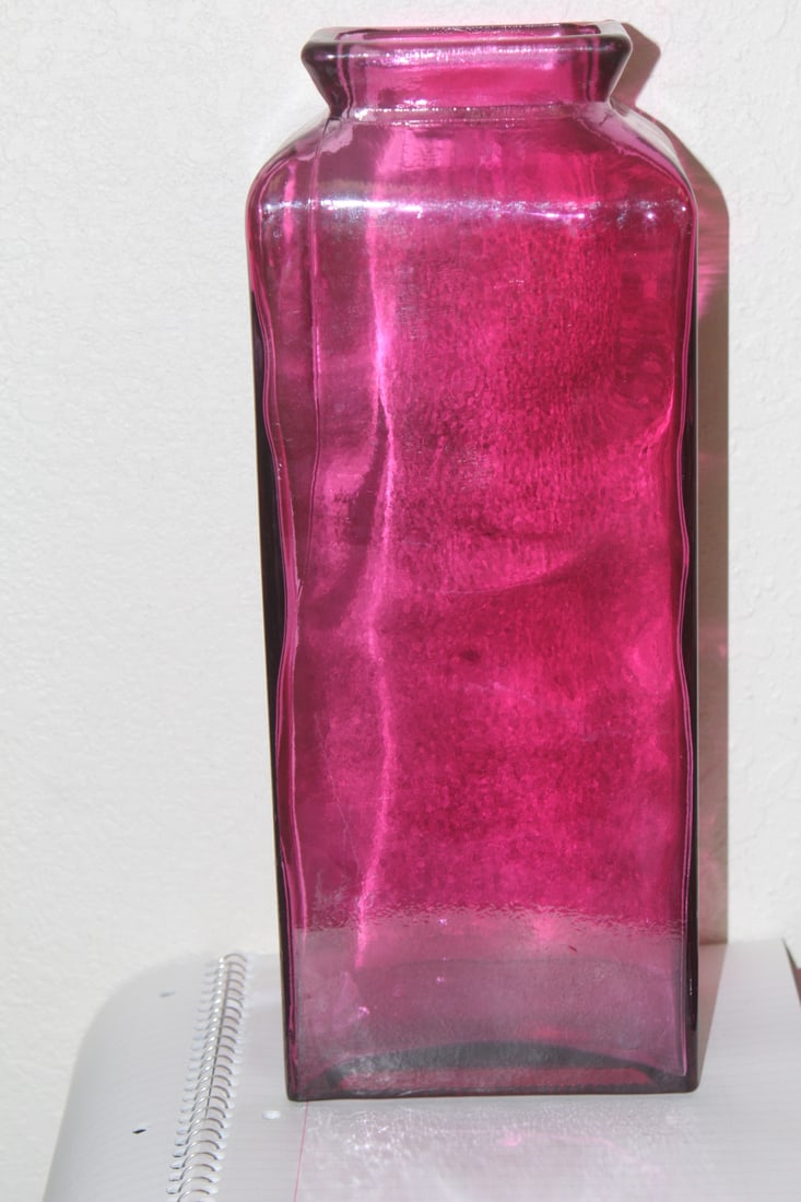 Amethyst Glass Vase - 3