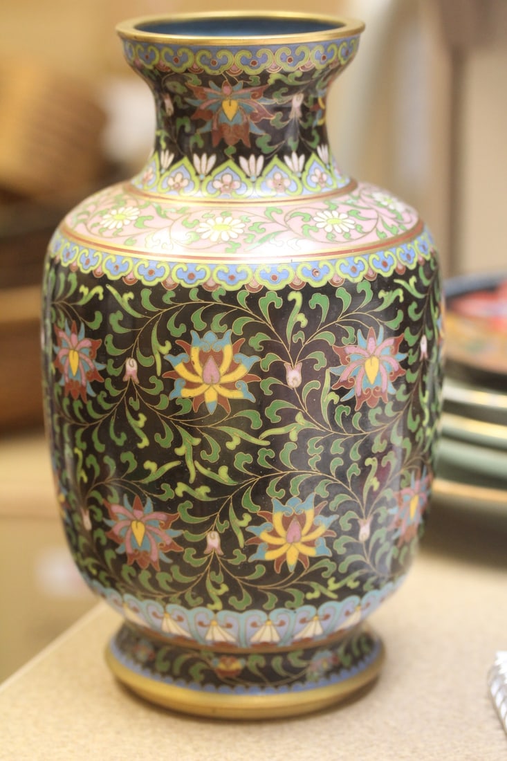 Chinese Cloisonne Vase - 2
