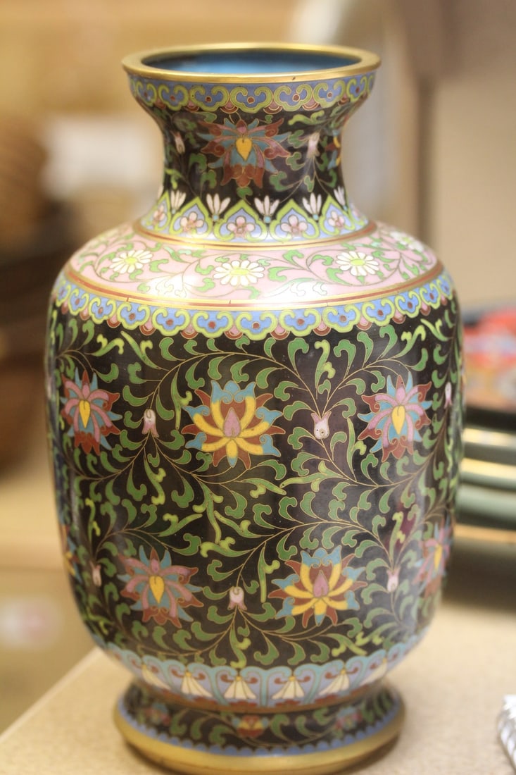Chinese Cloisonne Vase - 4