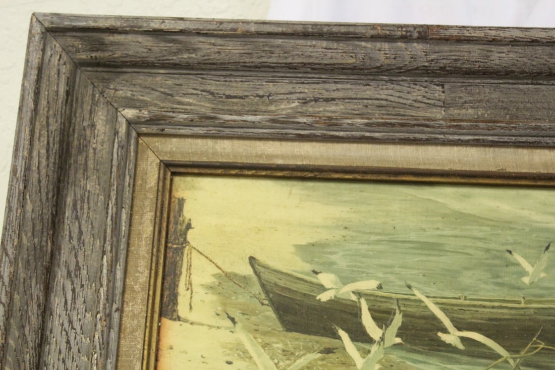 A Signed Oil on Canvas - 2