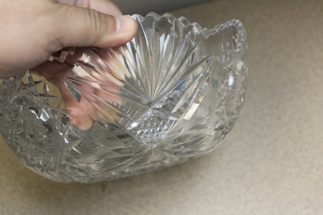 Cut Glass Bowl - 5