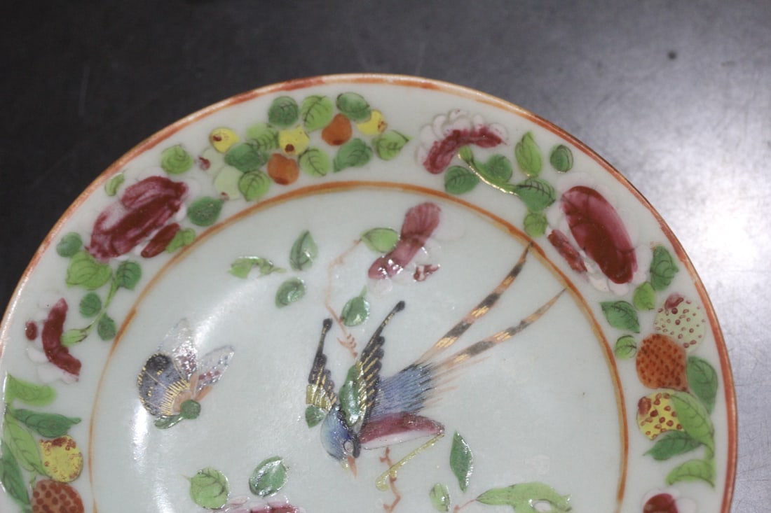 Signed Chinese Export Bird Plate - 2