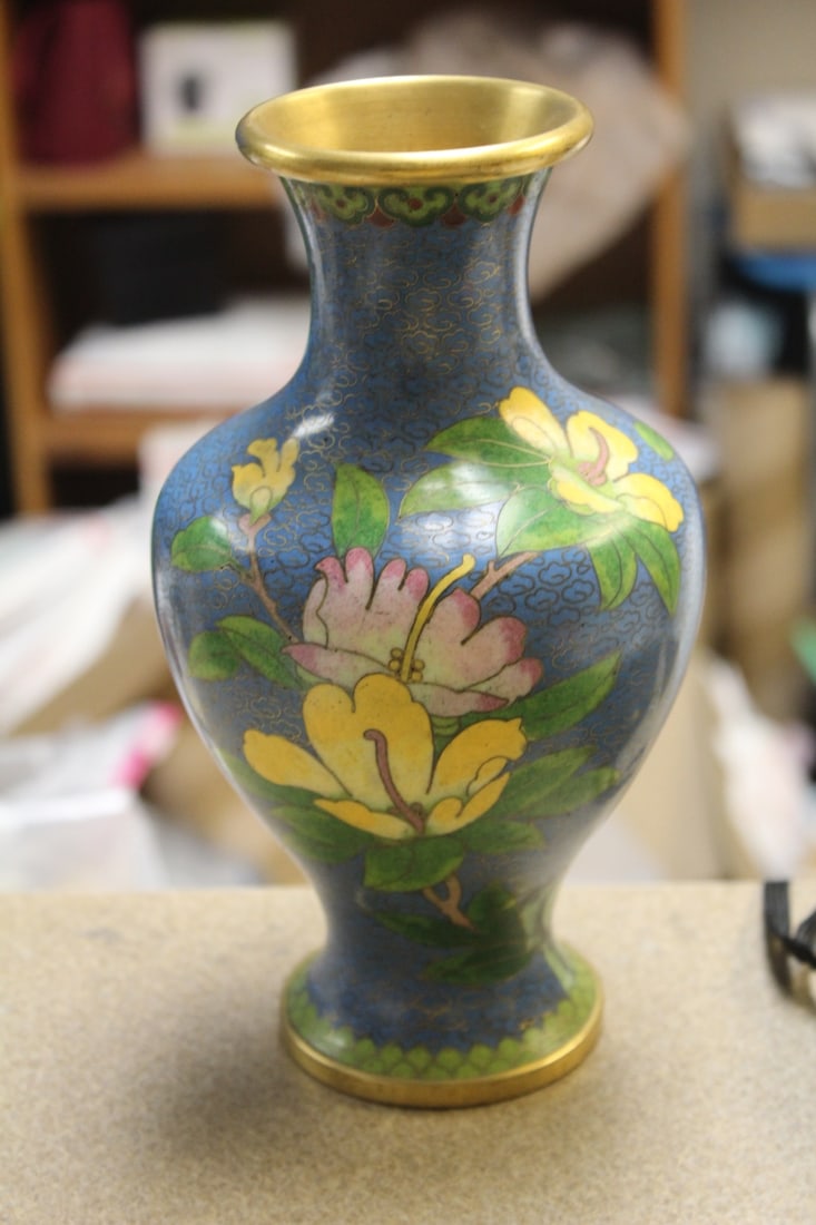 Chinese Cloisonne Vase - 2