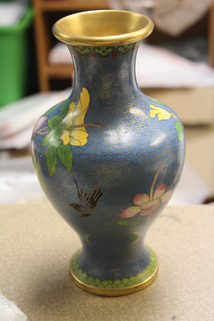 Chinese Cloisonne Vase - 4