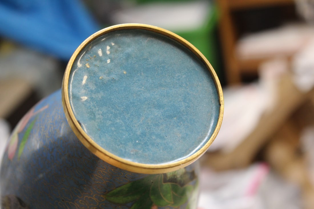 Chinese Cloisonne Vase - 6