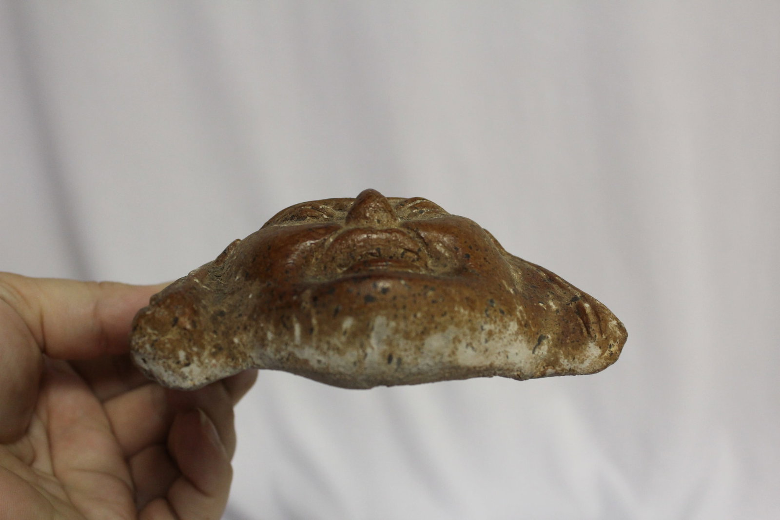 A Vintage Clay/Pottery Wall Hanger Mask - 6