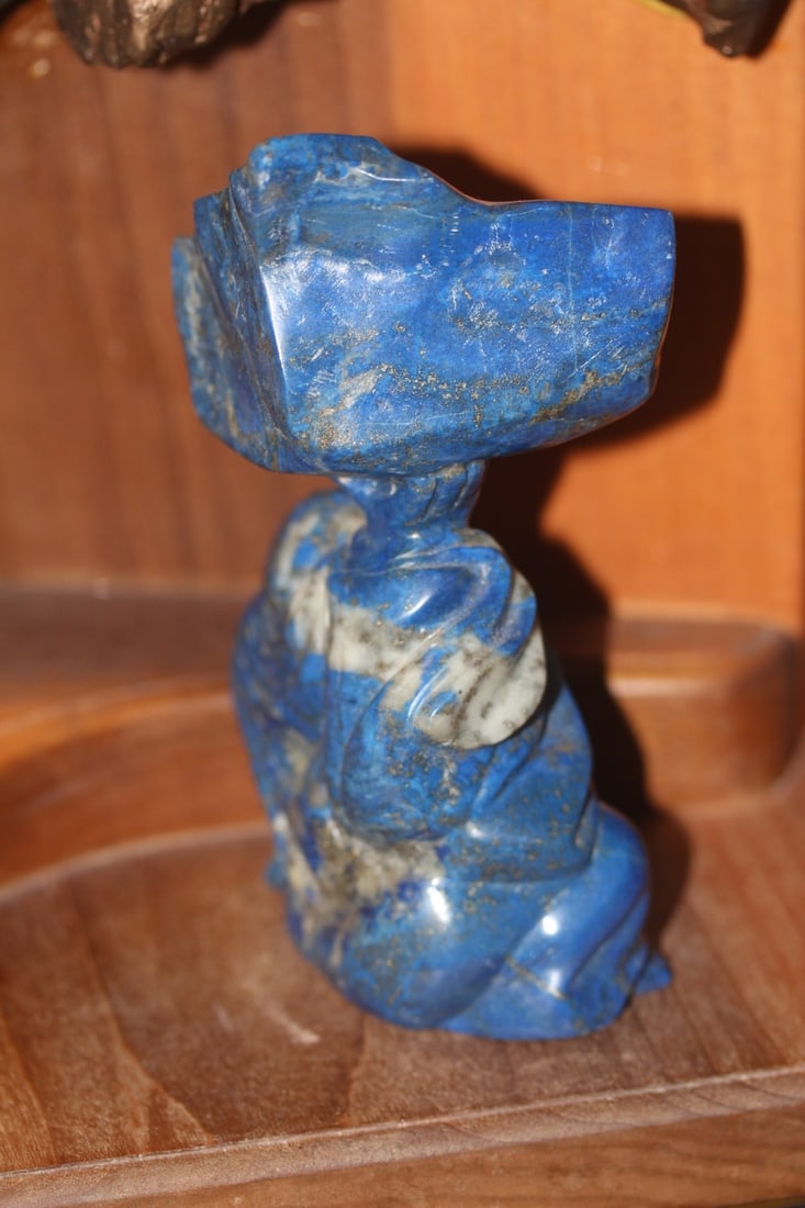 Chinese Lapis Lazuli Buddha Gemstone - 3