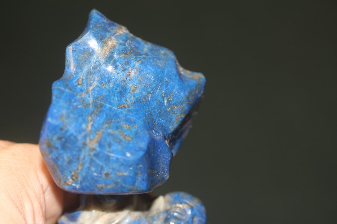 Chinese Lapis Lazuli Buddha Gemstone - 4