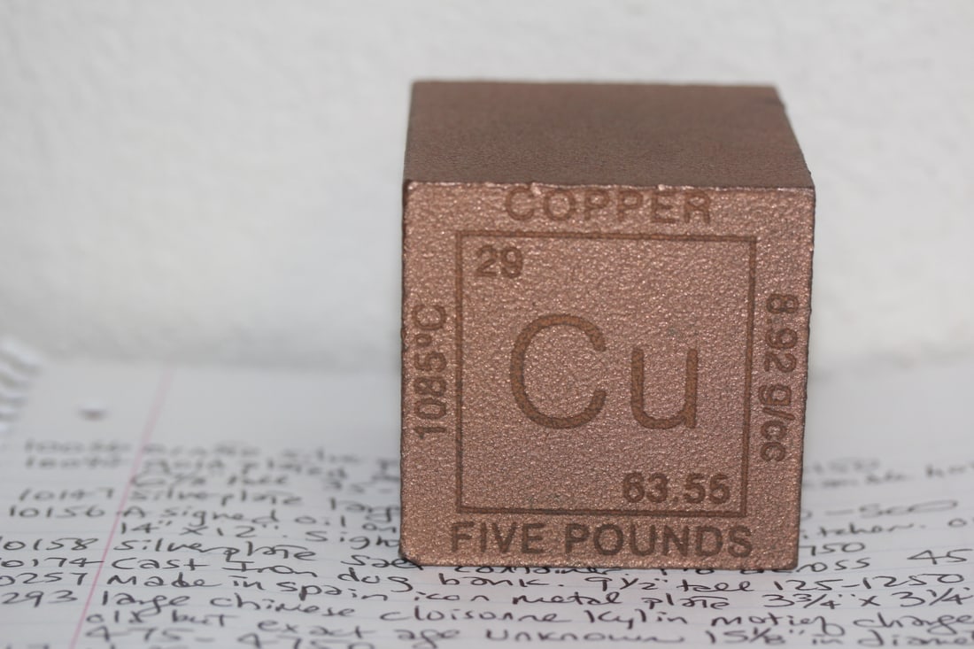 Five Pound Copper Cube: rare - as found